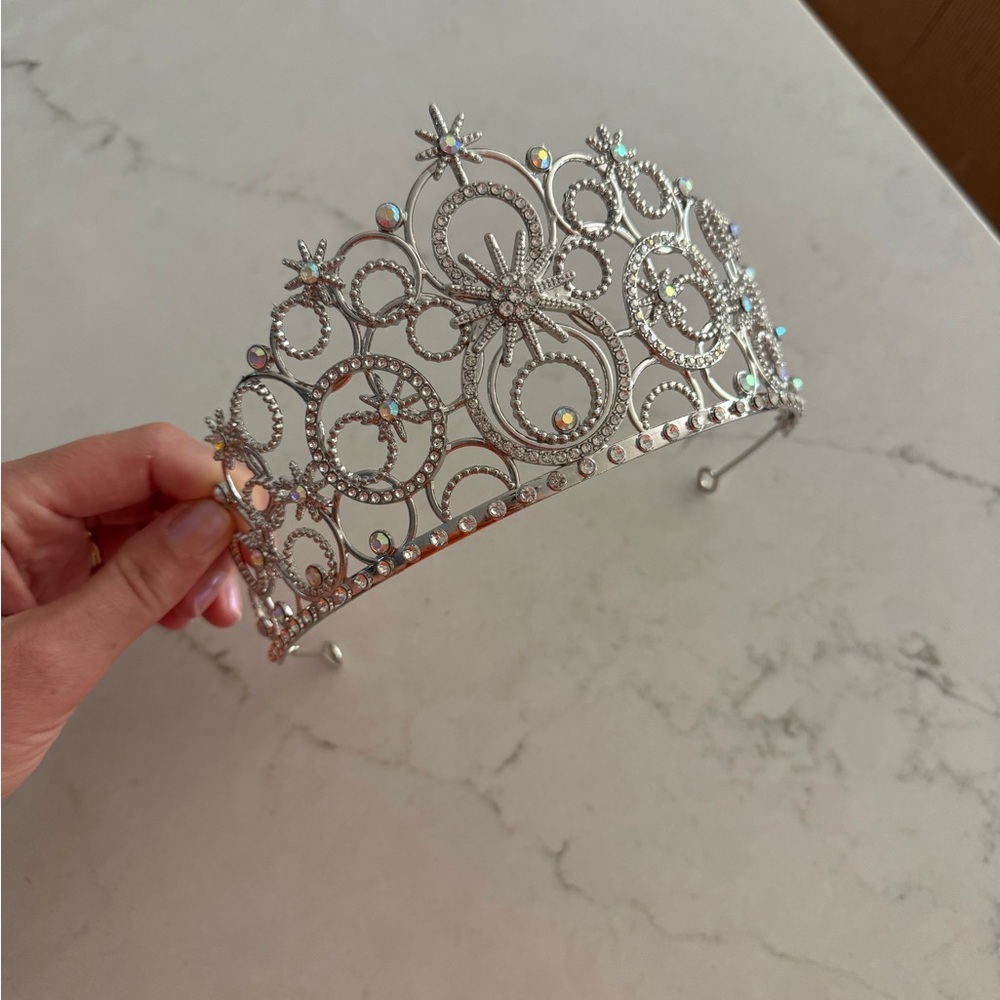 Adult Silver Glinda Crown Princess Tiara